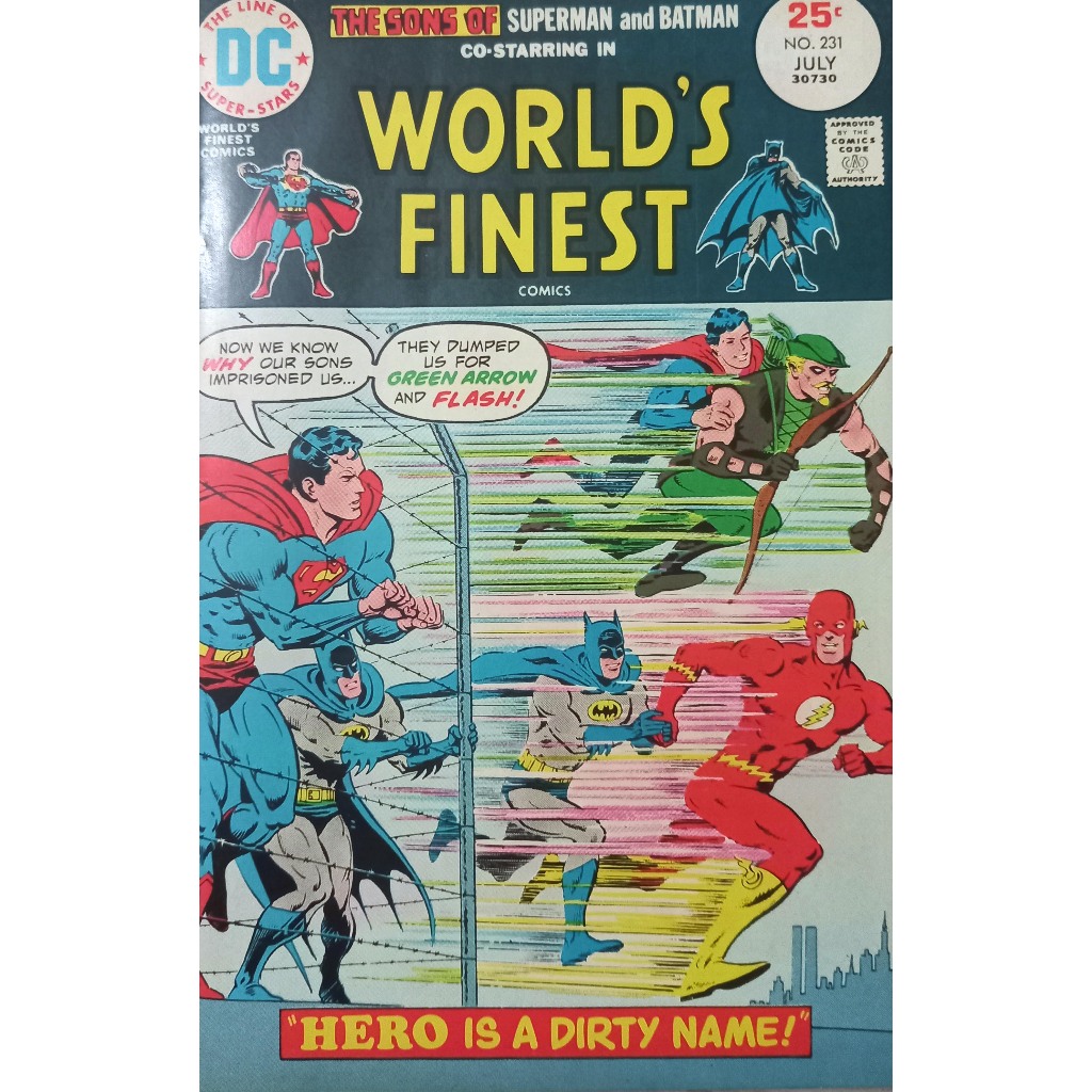 HQ DC World´s Finest 231 - Batman Superman Flash Green Arrow - Vintage - Importada - 1975