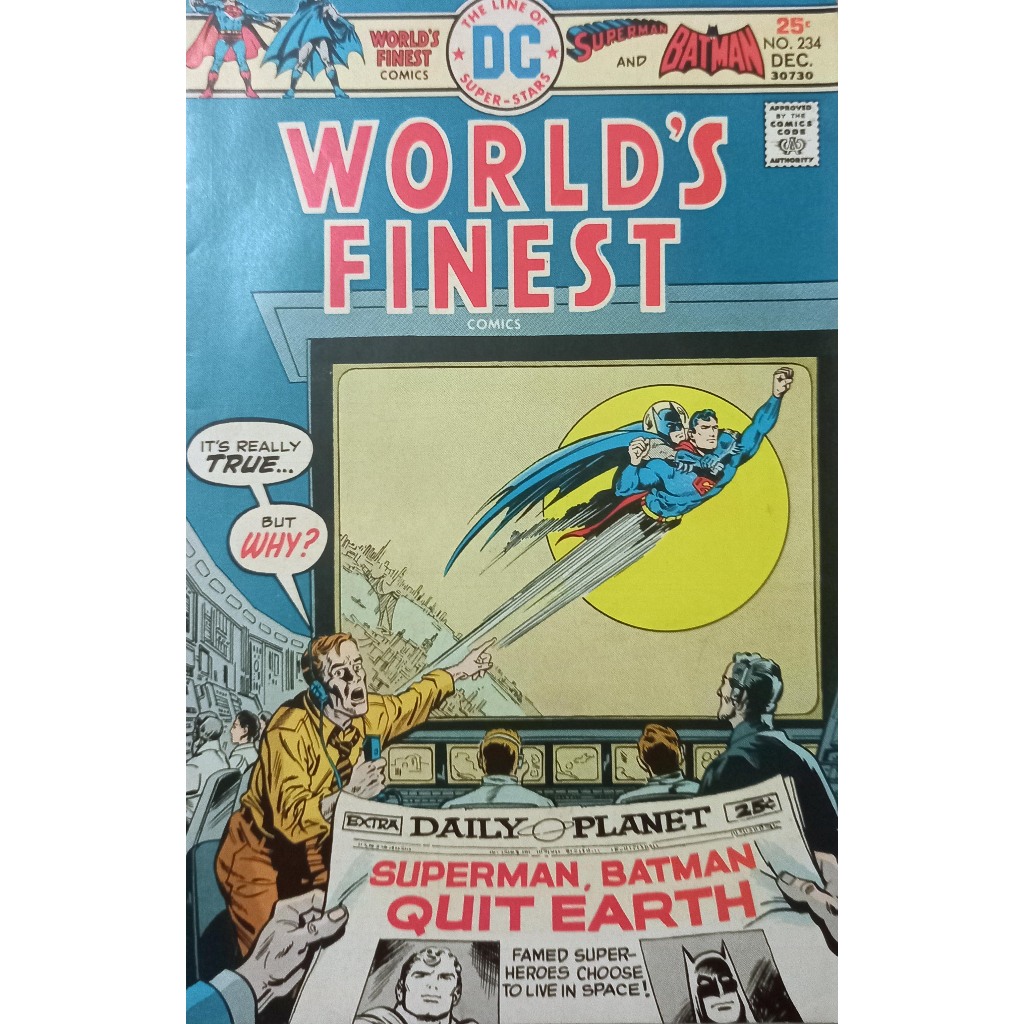 HQ DC World´s Finest 234 - Batman Superman - Vintage - Importada - 1975