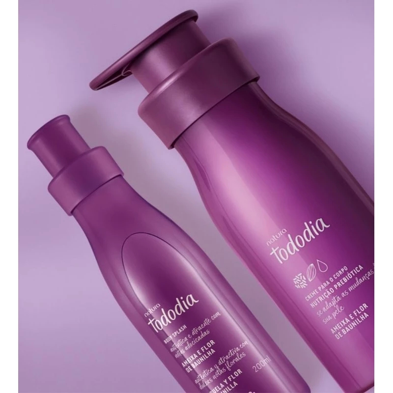 Kit Natura Tododia Ameixa e Flor de Baunilha - Hidratante 400ml e Body Splash Versão Outono-inverno 2025