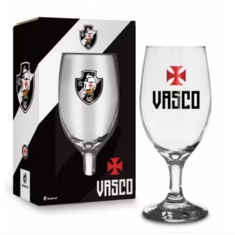 Copo de Cerveja Vasco da Gama – Presente para Vascaíno – Taça Oficial - Copo de dose torcedor time de futebol
