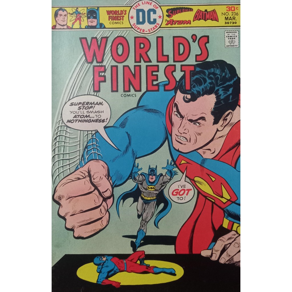 HQ DC World´s Finest 236 - Batman Superman Atom - Vintage - Importada - 1976