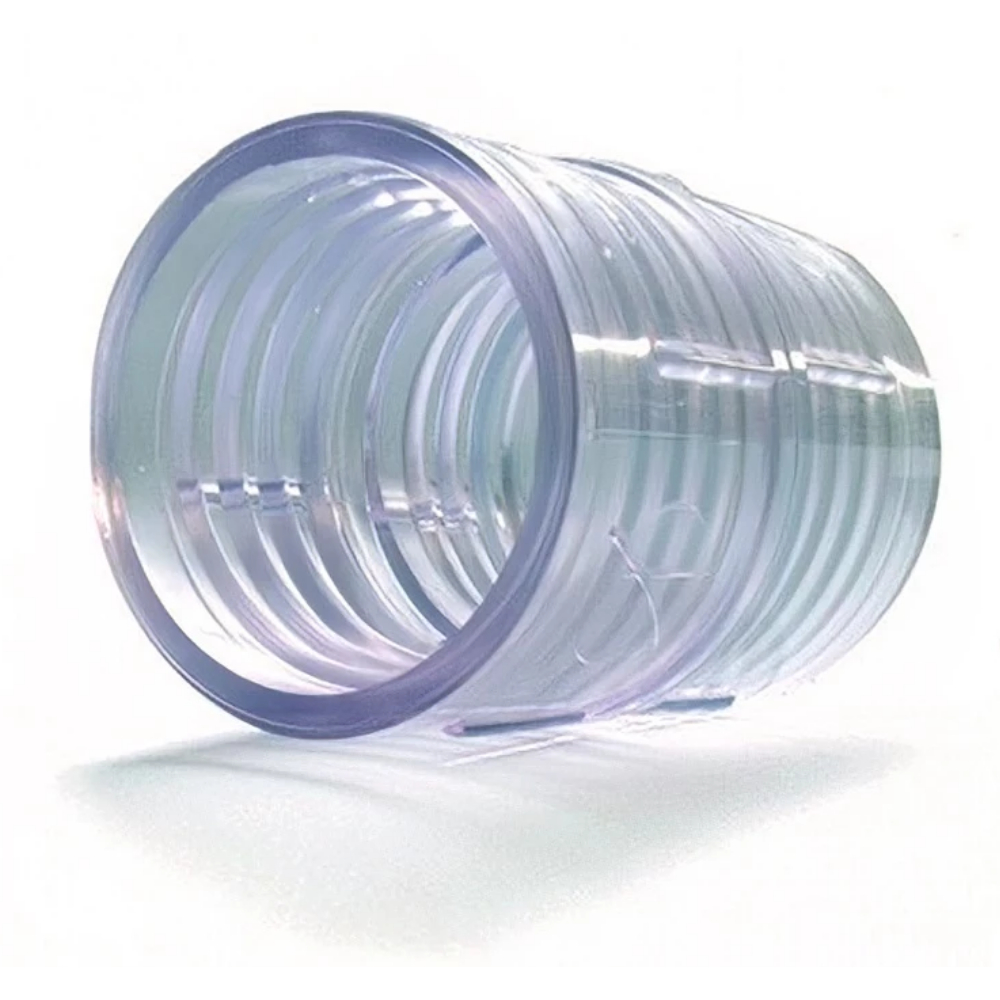 Conector Universal Emenda Transparente Para Mangueira de Piscina 38mm Limpeza E Tratamento