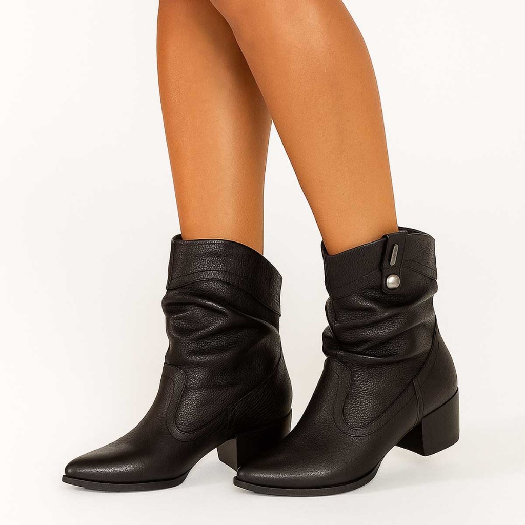 Bota Texana Feminina Couro Legitimo Country Bottero Western