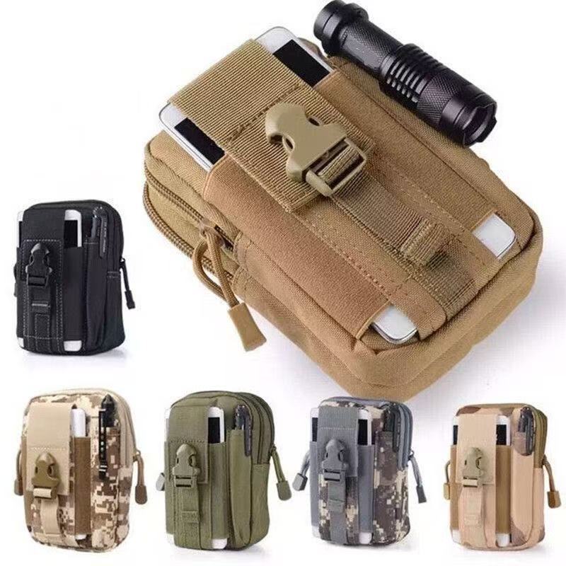 Bolsa tática de cintura, militar, esportiva, para celular, montanhismo, ciclismo, corrida, à prova d'água, durável em Oferta na Shopee