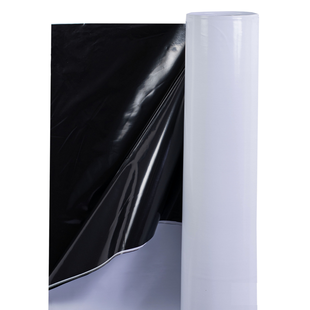 Lona Promocional 6x50 Preta e Branca Dupla Face 150 Micras 50x6 em Oferta na Shopee