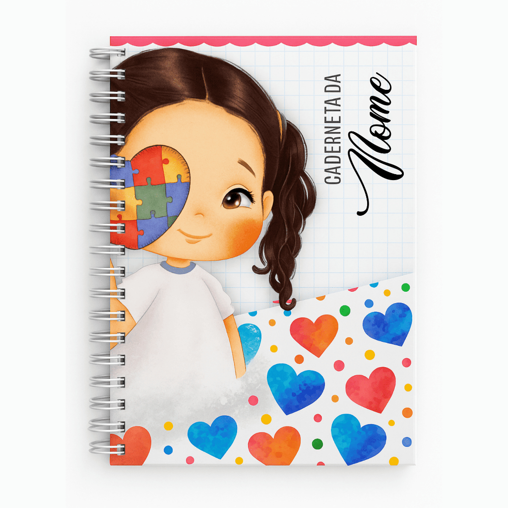 Caderneta De Vacina/Vacinação/Saúde Menino e Menina Personalizada C/ Nome Atualizada - Autismo