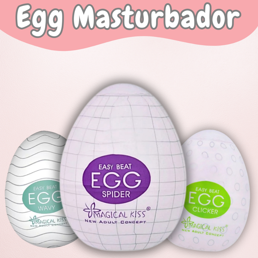 Ovo Egg Masturbador Masculino Prazer Erótico Intenso Magical Kiss Toque Aveludado Produtos Sexshop