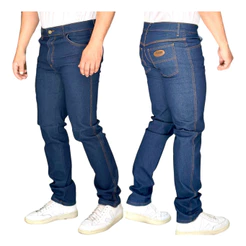 CALÇA JEANS MASCULINA TRADICIONAL REFORÇADA CASUAL E UNIFORME