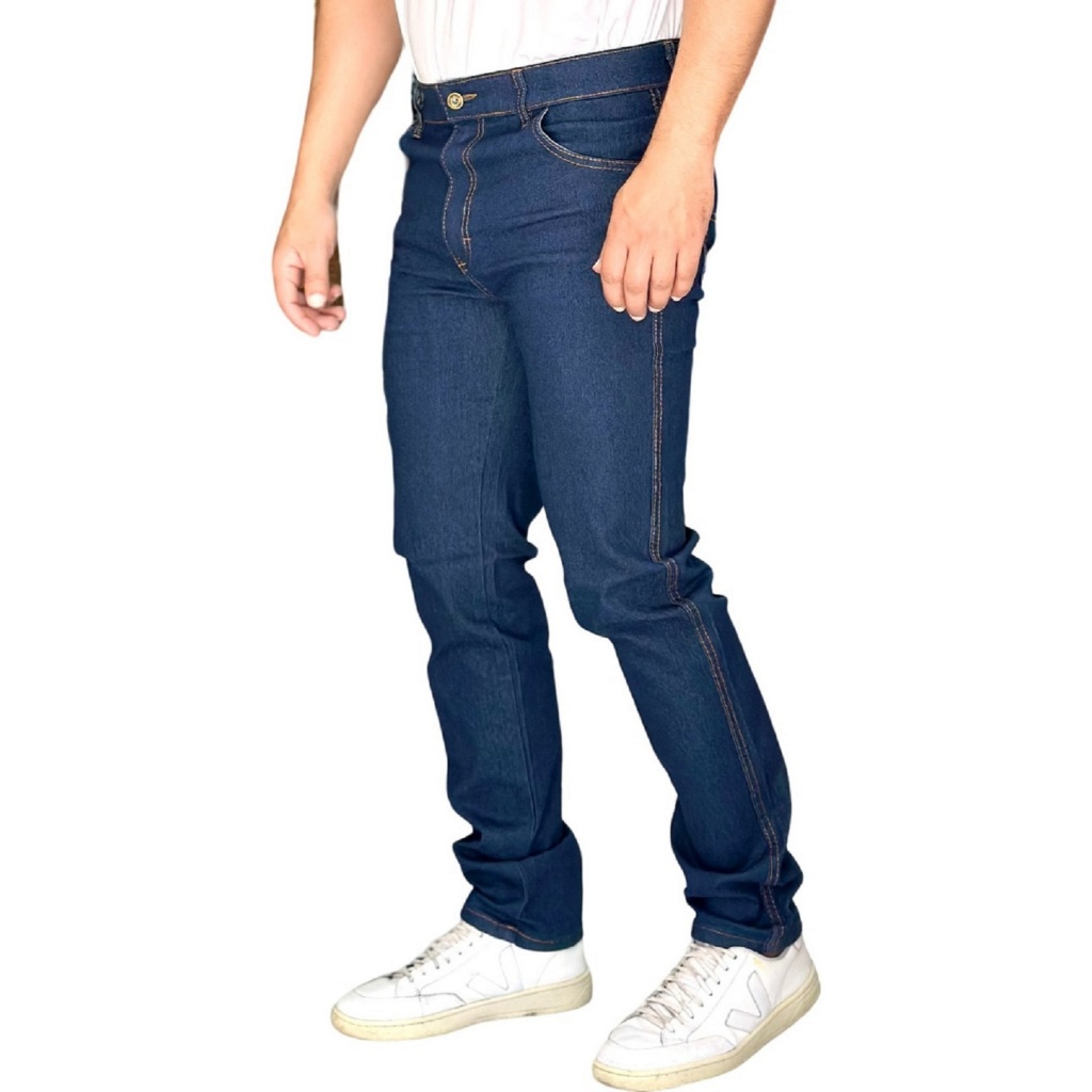 CALÇA JEANS MASCULINA TRADICIONAL REFORÇADA CASUAL E UNIFORME — imagem 2 de 2