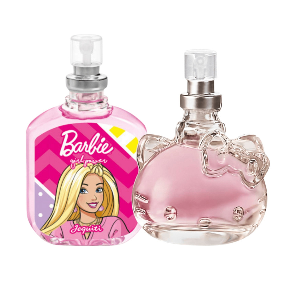 Kit Colônia Hello Kitty Apaixonada+ Colônia Barbie Girl Power, 25 ml - Jequiti