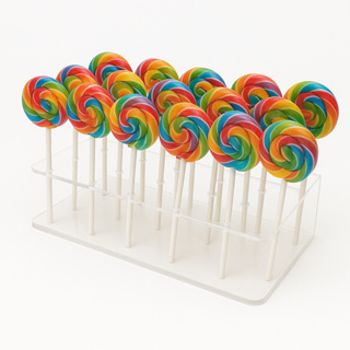 Suporte Porta Pirulito em Acrílico – 20 Furos para Doces e Lembrancinhas em Oferta na Shopee