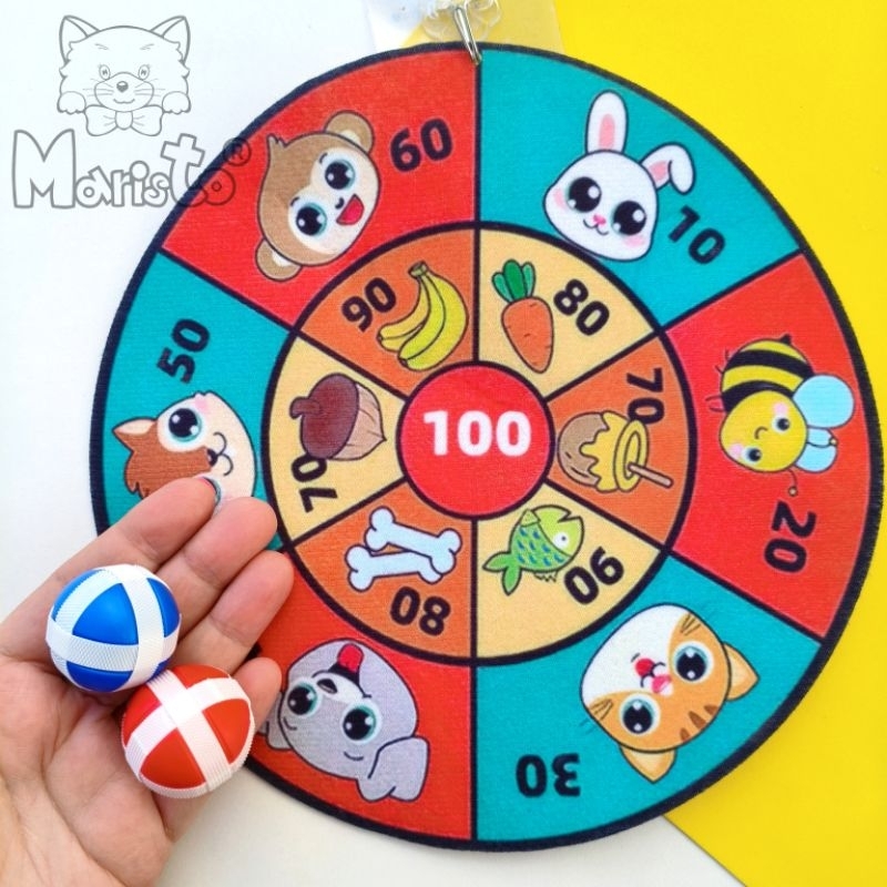 Brinquedo Alvo Atira Bolinhas que Grudam Colorido em Oferta na Shopee
