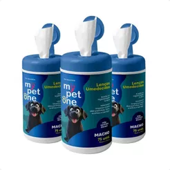 Lenço Umedecido Machos 75 Unidades Para Cães e Gatos Mypetone
