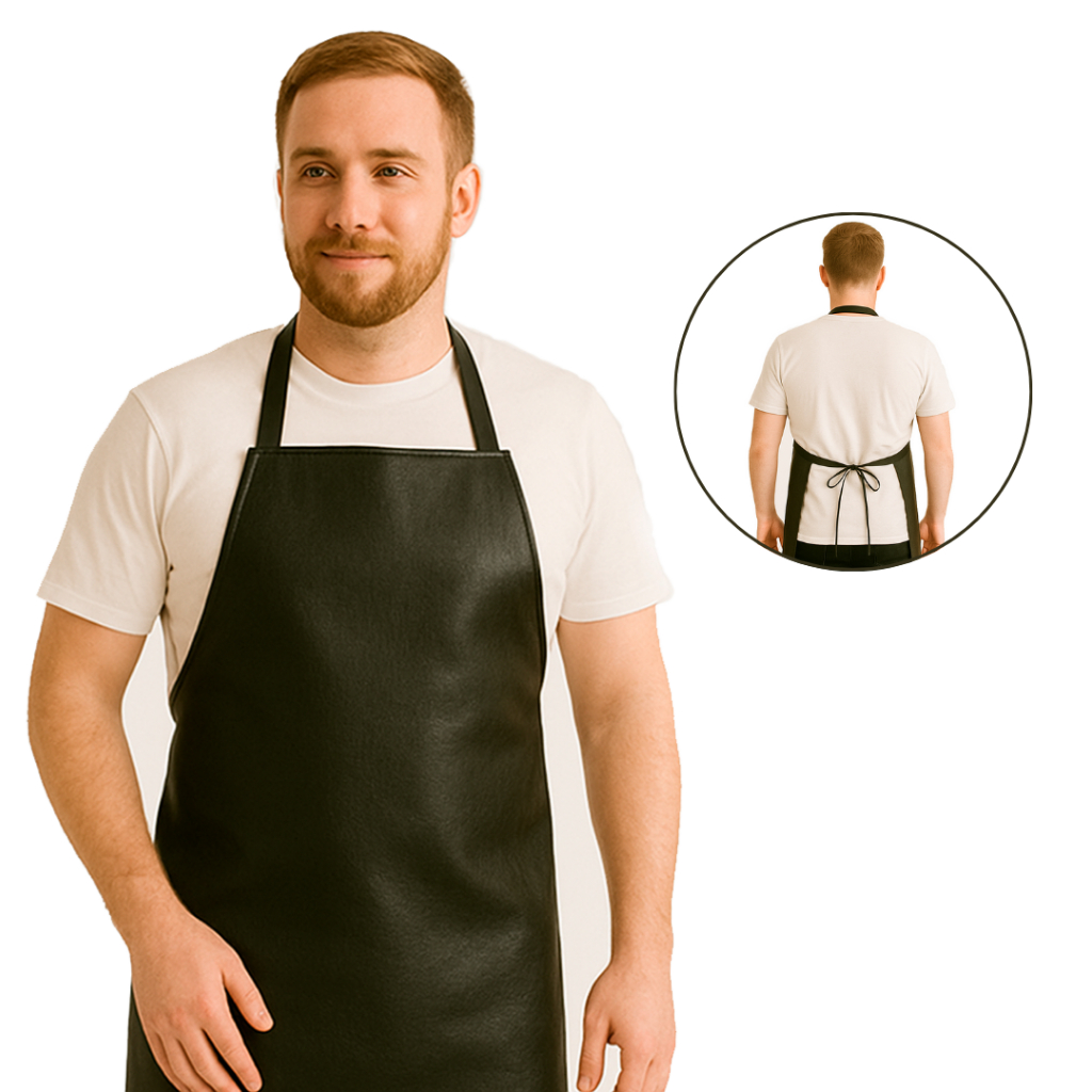 Avental de Cozinha Multiuso Em Corino - Super Oferta