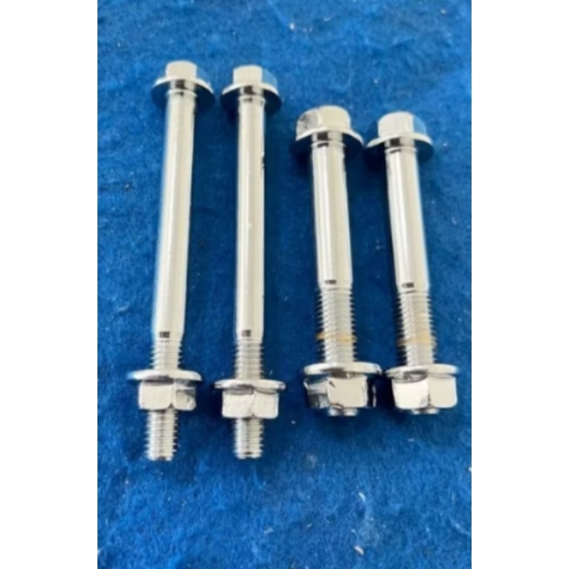 4 parafusos do suporte motor Titan Fan 150/160 e Fan 125 09 a018 cromados em Oferta na Shopee