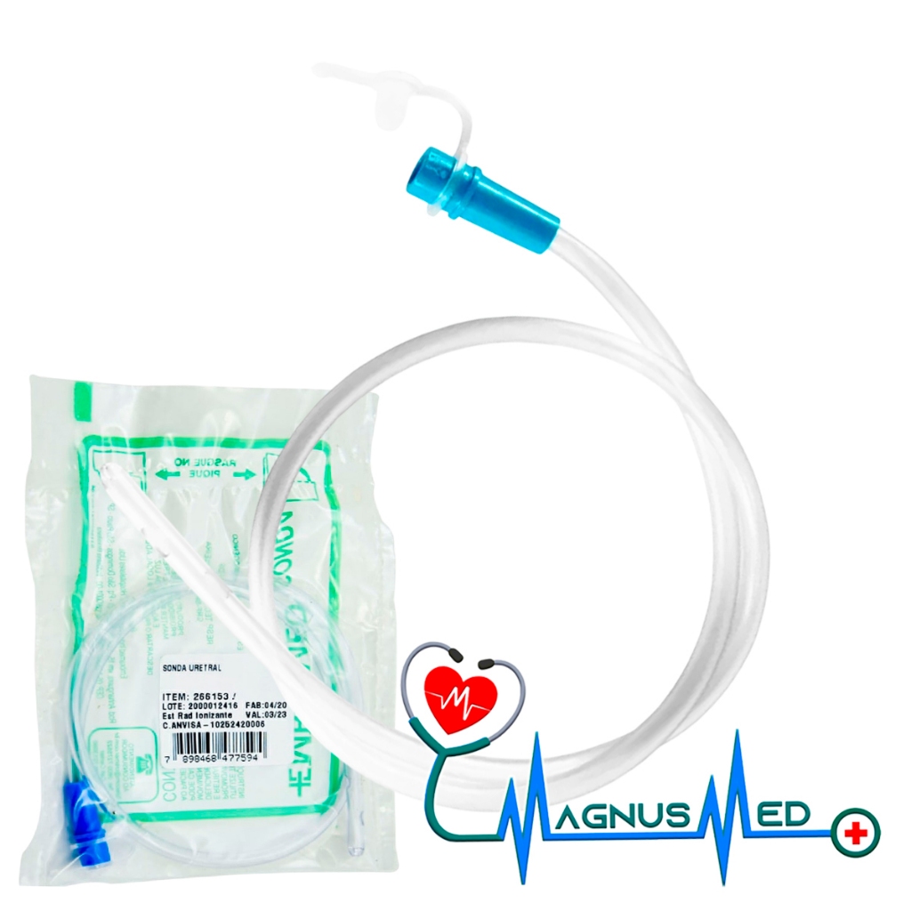 Sonda Uretral N.10 Siliconizada Embramed com 60/100/200/300 unidades