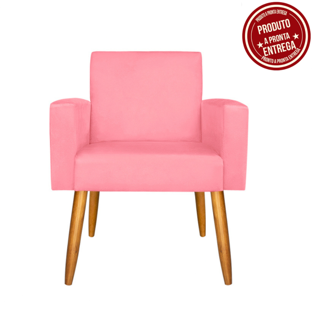 Envio Imediato - Cadeira para Manicure Nina Pés Palito Suede Premium