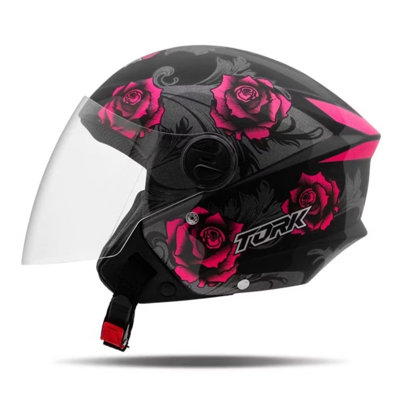 Pro Tork New Three Flowers Elite Capacete Aberto Adulto Visual Americano Disponível em Várias Cores em Oferta na Shopee