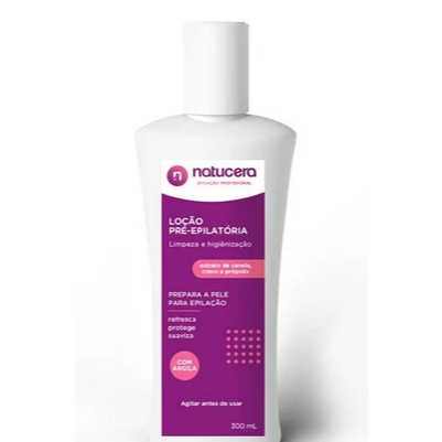 Loção Pré-epilatória limpeza e higienização 300ml - Natucera em Oferta na Shopee