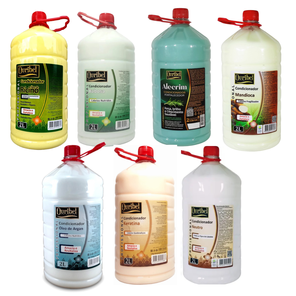 Condicionador Profissional Ouribel 2 Litros - Galão Para Salão + Brinde Surpresa