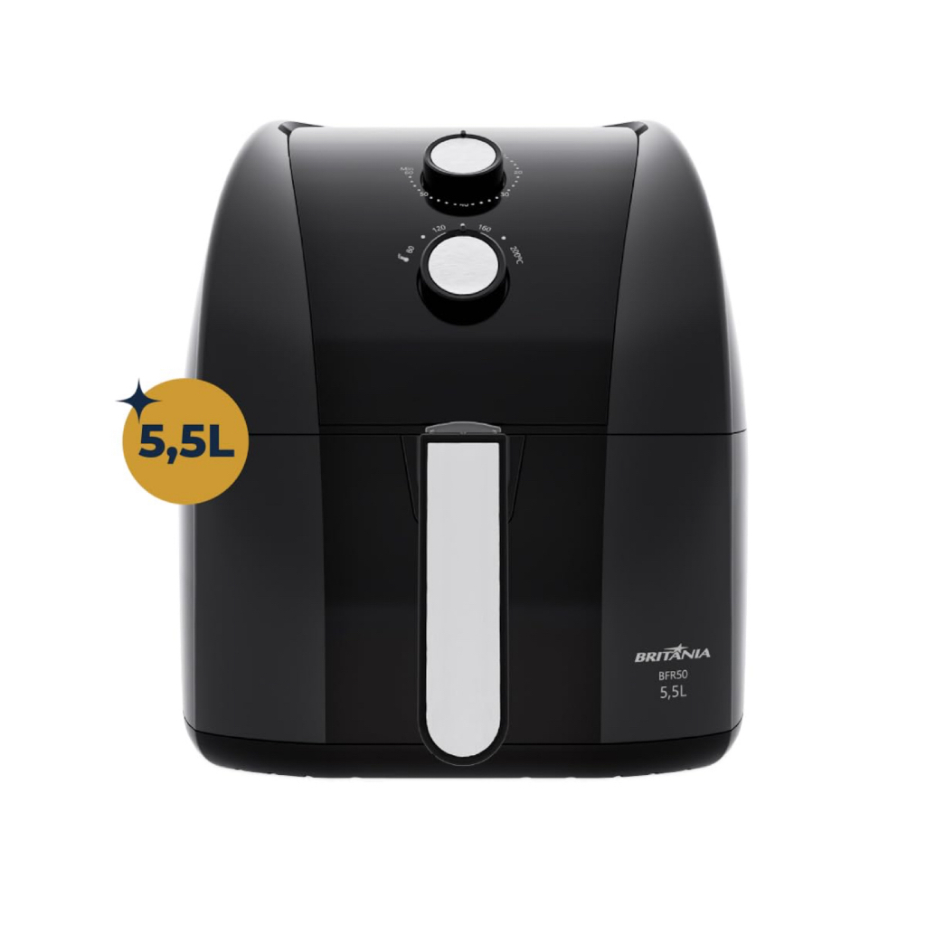 Fritadeira Air Fryer Britânia 5,5L 1500W BFR50 Redstone