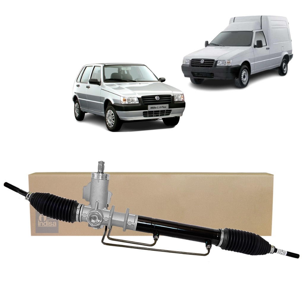Caixa Direção Hidraulica Nova Fiat Uno Fire Fiorino 2007-2013 Uno Way 2004-2013 Pinhao Estriado