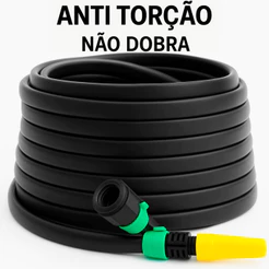 Mangueira de Jardim Não Dobra Anti Torção Reforçada 5 a 50 Metros Anti dobras