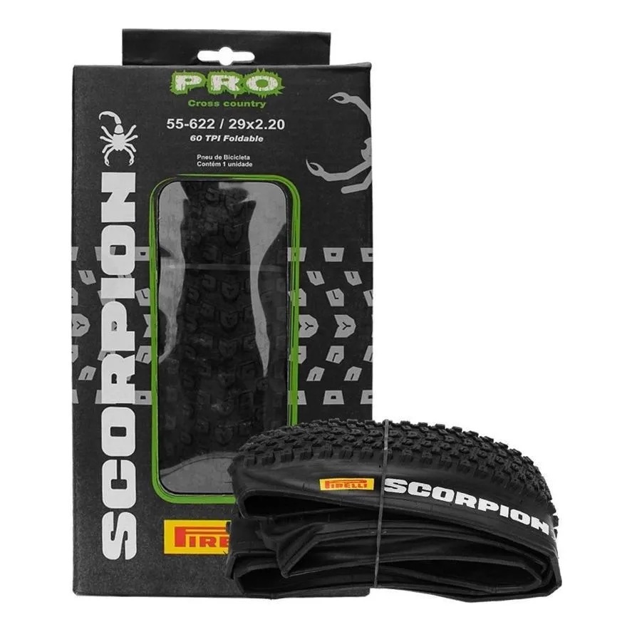 Pneu Pirelli Scorpion Pro Aro 29 X 2.20 Kevlar Sem Arame Cor Preto