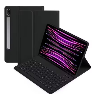 Capa de teclado magnético compatível com Samsung Galaxy Tab S9 Plus, S9, S8 Plus