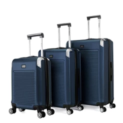 Kit 3 Malas De Viagem Primicia ABS Resistente Cadeado Senha TSA Bordo Padrão Anac Rodinha 360
