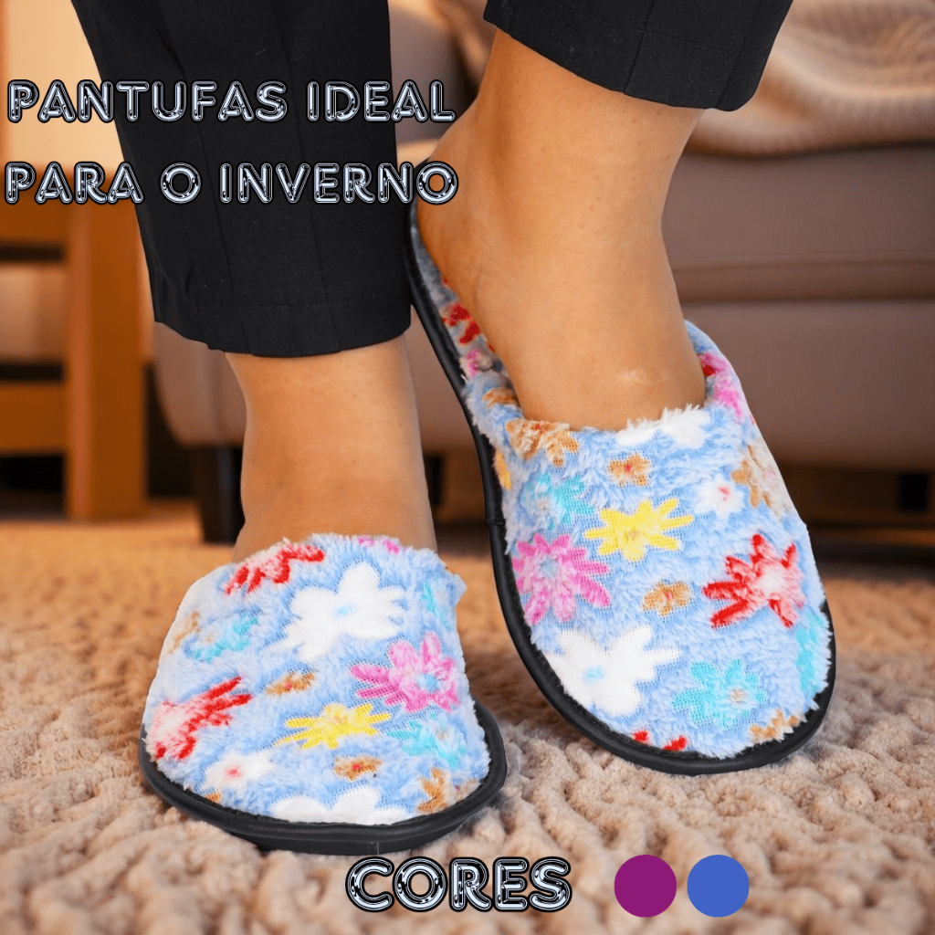 Pantufa Adulta Solado Antiderrapante 34 Ao 40 Super Confortável  Ideal Ficar em Casa