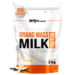Hipercalórico Grand Mass Milk Protein Foods 2kg - Suplemento para bulking - BRN Foods em Oferta na Shopee