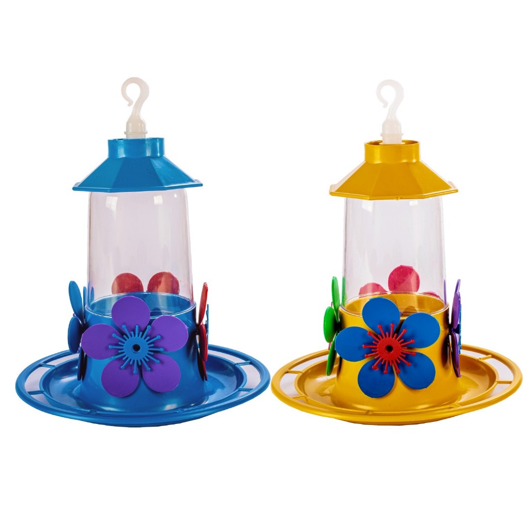 2 Bebedouro Beija Flor Com Chapéu Poleiro Grande Pássaro Jardim 250ml em Oferta na Shopee