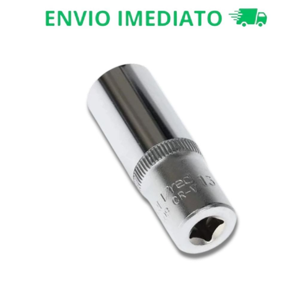 Chave Soquete Sextavado Longo de 13mm com Encaixe de 1/4 Pol - Gedore Red Original