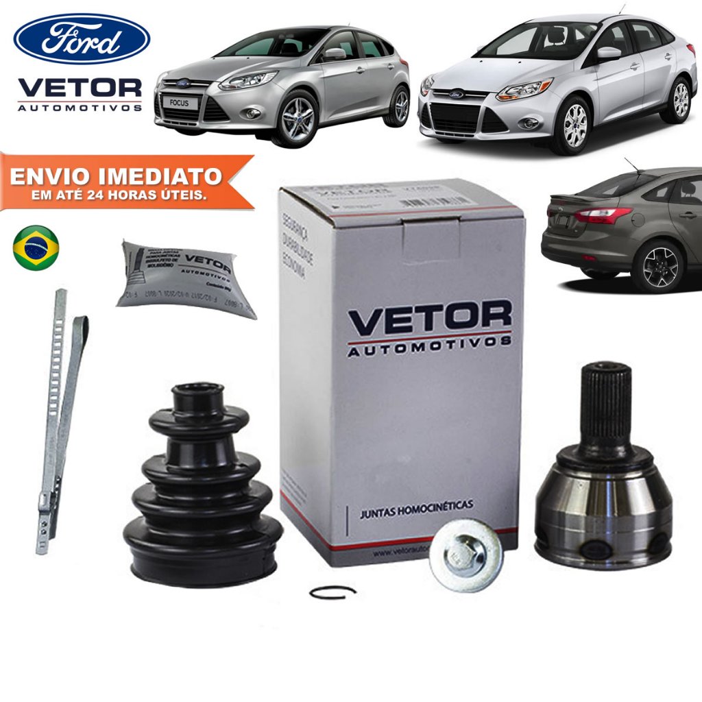 Homocinetica Lado Roda Ford Focus 1.6 1.8 2009 a 2013 Automático e Manual Motor Sigma VETOR com NFe