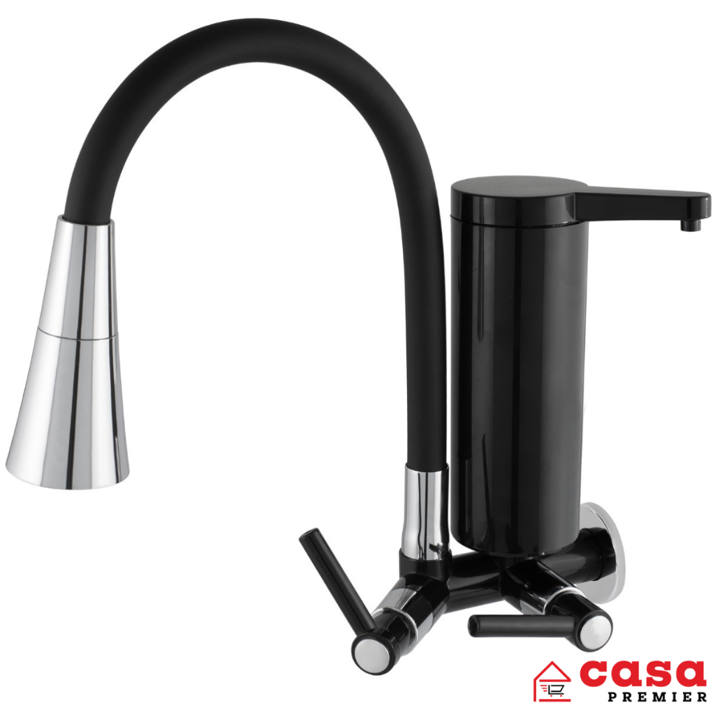 Torneira Filtro Gourmet Preta Parede Pia Cozinha Cano Flexível Pró Saúde em Oferta na Shopee