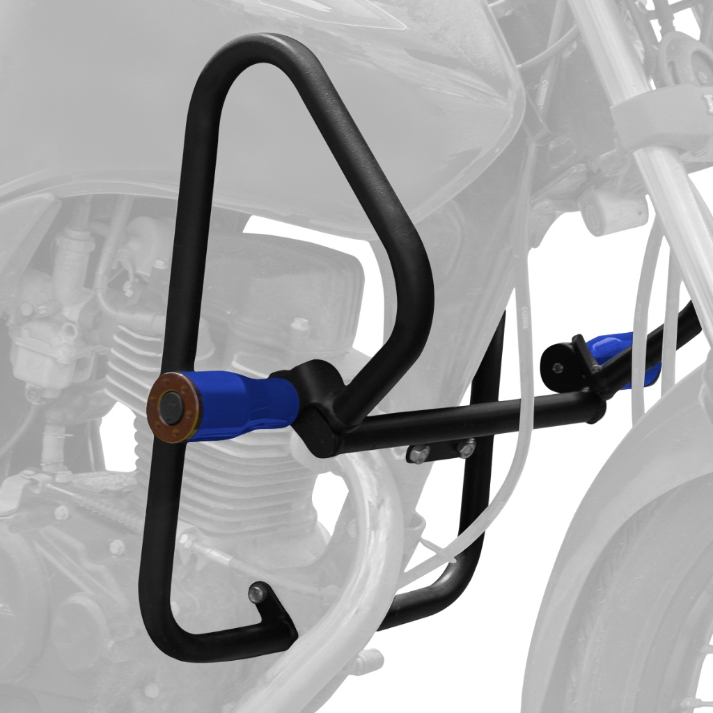 Protetor de Carenagem Pro Tork Armor + Cone Slider Moto Titan 125 2000 a 2004 e Fan 125 2005 a 2008