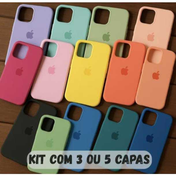 kit 5 pcs 3 pcs so ALEATORIO masculino e feminino Capa iPhone 16 15 14 13 `12 11 PRO ,MAX ALEATORIO
