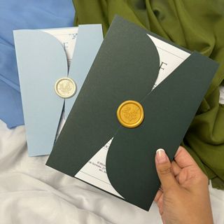 Convites de casamento com envelope elegance e lacre de cera  - convite personalizado em Oferta na Shopee