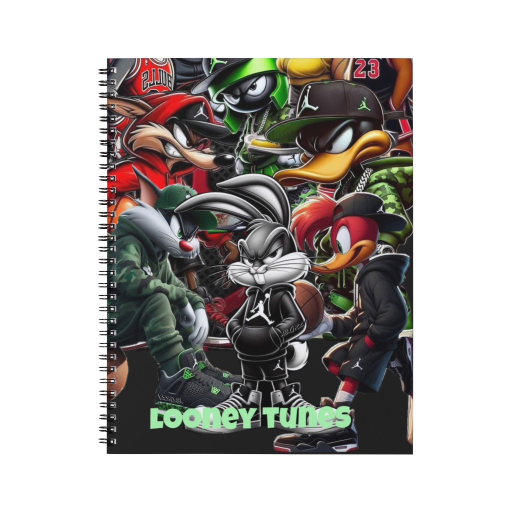 Caderno Escolar Looney Tunes Basketball – Golpe de Estilo 1/10/15/20 Matérias