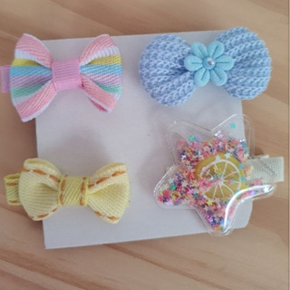 mini laçinhos de bebê, kit 4 laçinho pequeno,laço de croche no bico pato infantil menina. em Oferta na Shopee