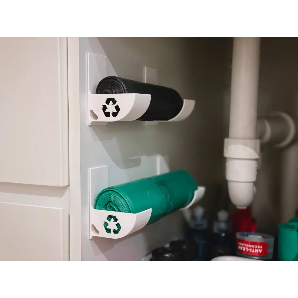 Suporte para Rolo de Saco de Lixo – Organizador de Parede para Cozinha ou Armário em Oferta na Shopee