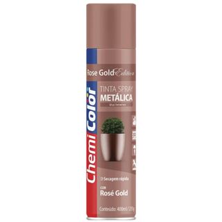SPRAY METALICO ROSE GOLD 400ml - CHEMICOLOR em Oferta na Shopee