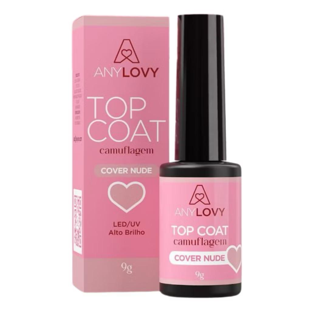 Top Coat Cover Nude Anylovy 9g em Oferta na Shopee