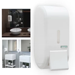 Porta Sabonete Dispenser de Parede Saboneteira Compacta com Reservatório 400ml + kit de Montagem
