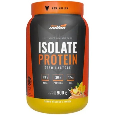 Whey Isolate Protein New Millen sabor pêssego e manga 900g