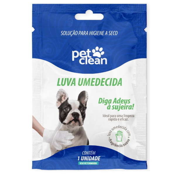 Kits com até 3 Luvas Umedecidas Pet Clean Higiene Cães Gatos Roedores Banho - ENVIO IMEDIATO em Oferta na Shopee