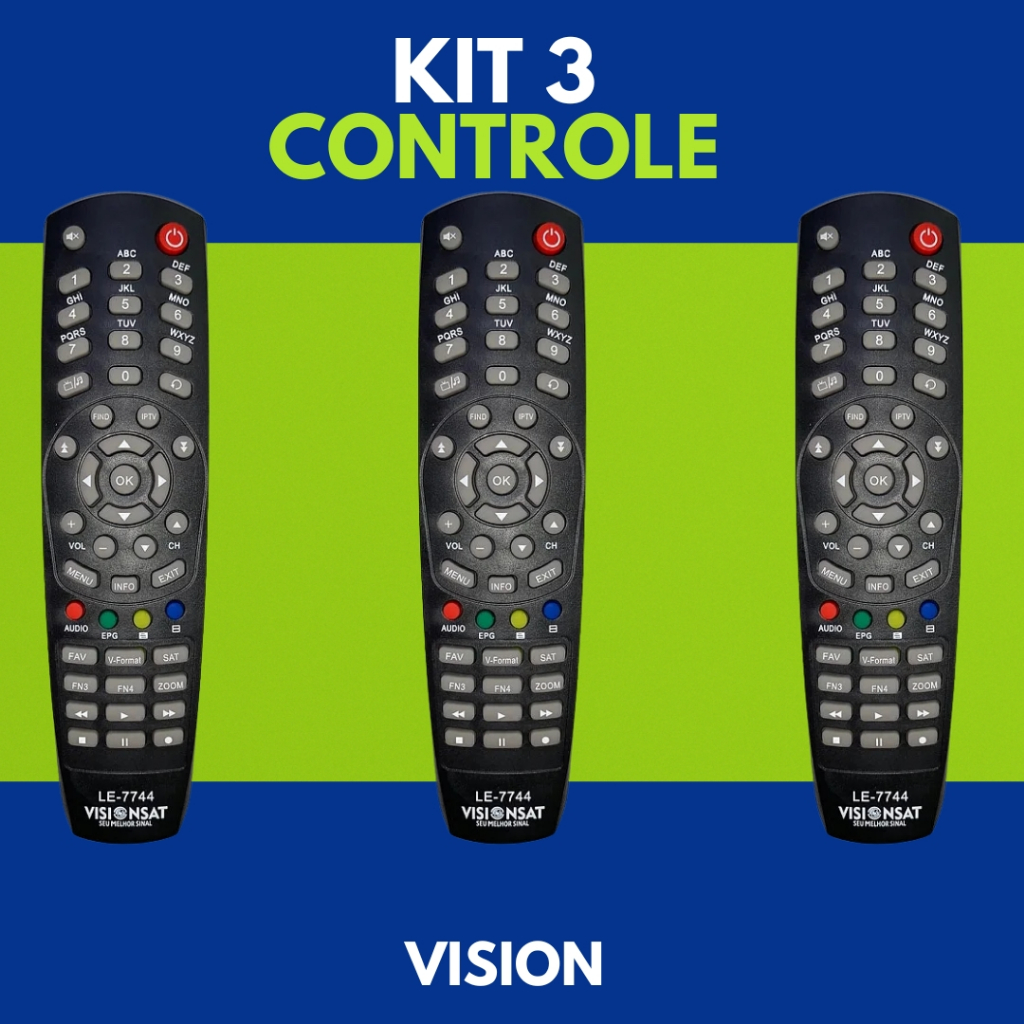 Controle Remoto Vision Sat: Onde Comprar | BuscaProdutos