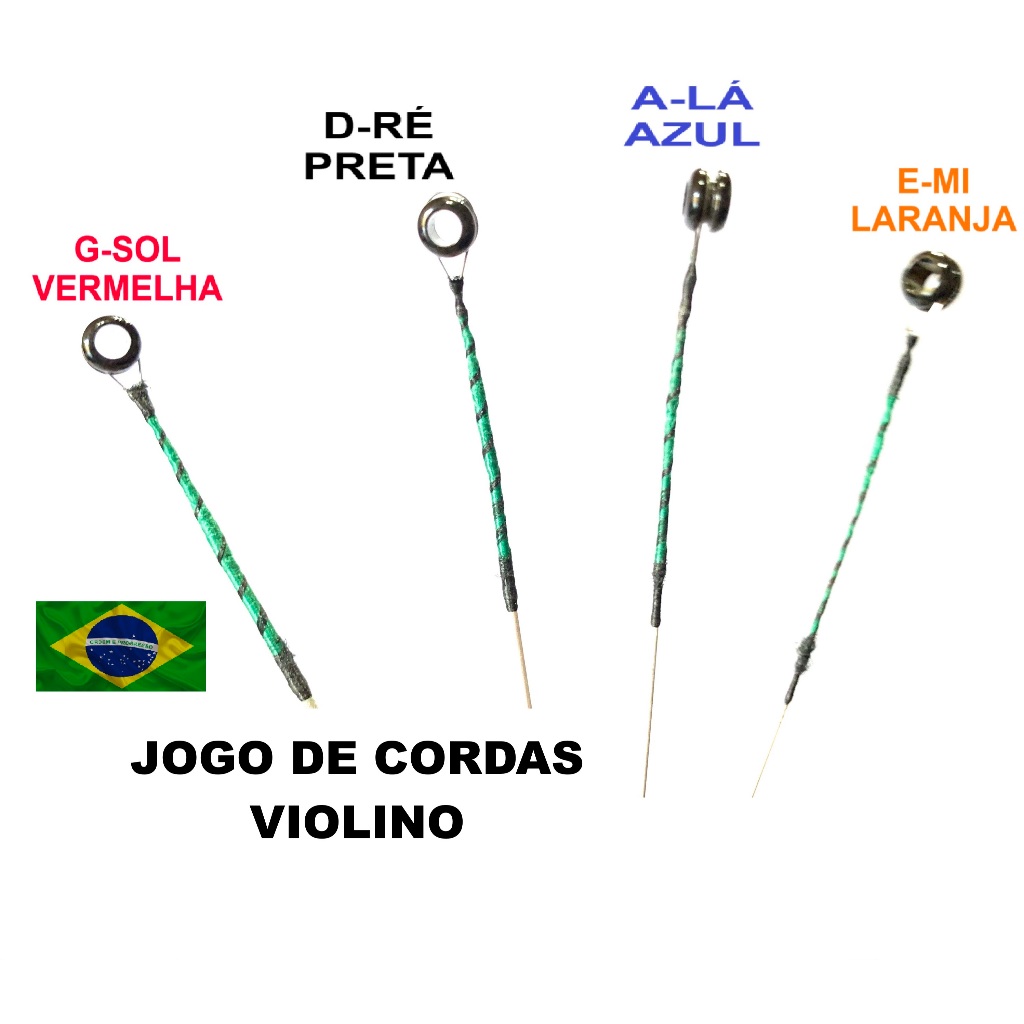 Encordoamento Completo para Violino Opera Green Verde Cordas 3/4 e 4/4
