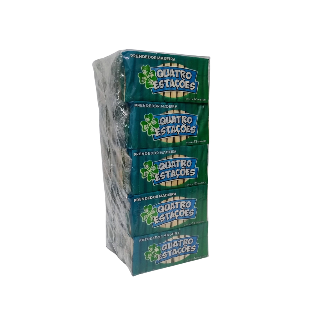 Kit 600 Grampos de Roupa Prendedores De Madeira para Roupas Pregadores de Roupa Para Varal Resiste